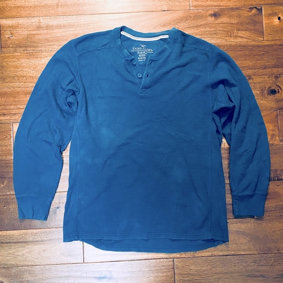 Blue Henley Shirt - Picture 1 of 3